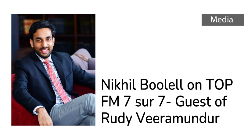 NB on TOP FM 7 sur 7- Guest of Rudy Veeramundur