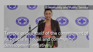 Animal Welfare Initiative. Temple prides itself of the commitment of its people in social and community development initiatives.
